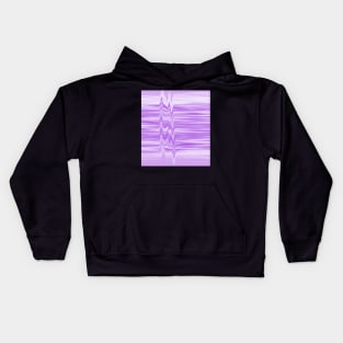 Glitched flowing ultra-violet stripes Kids Hoodie